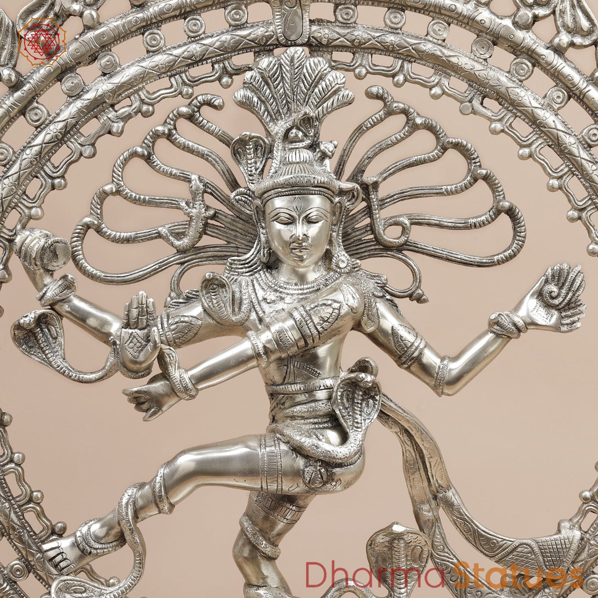 Brass Natraj fine, Silver Finish  28”
