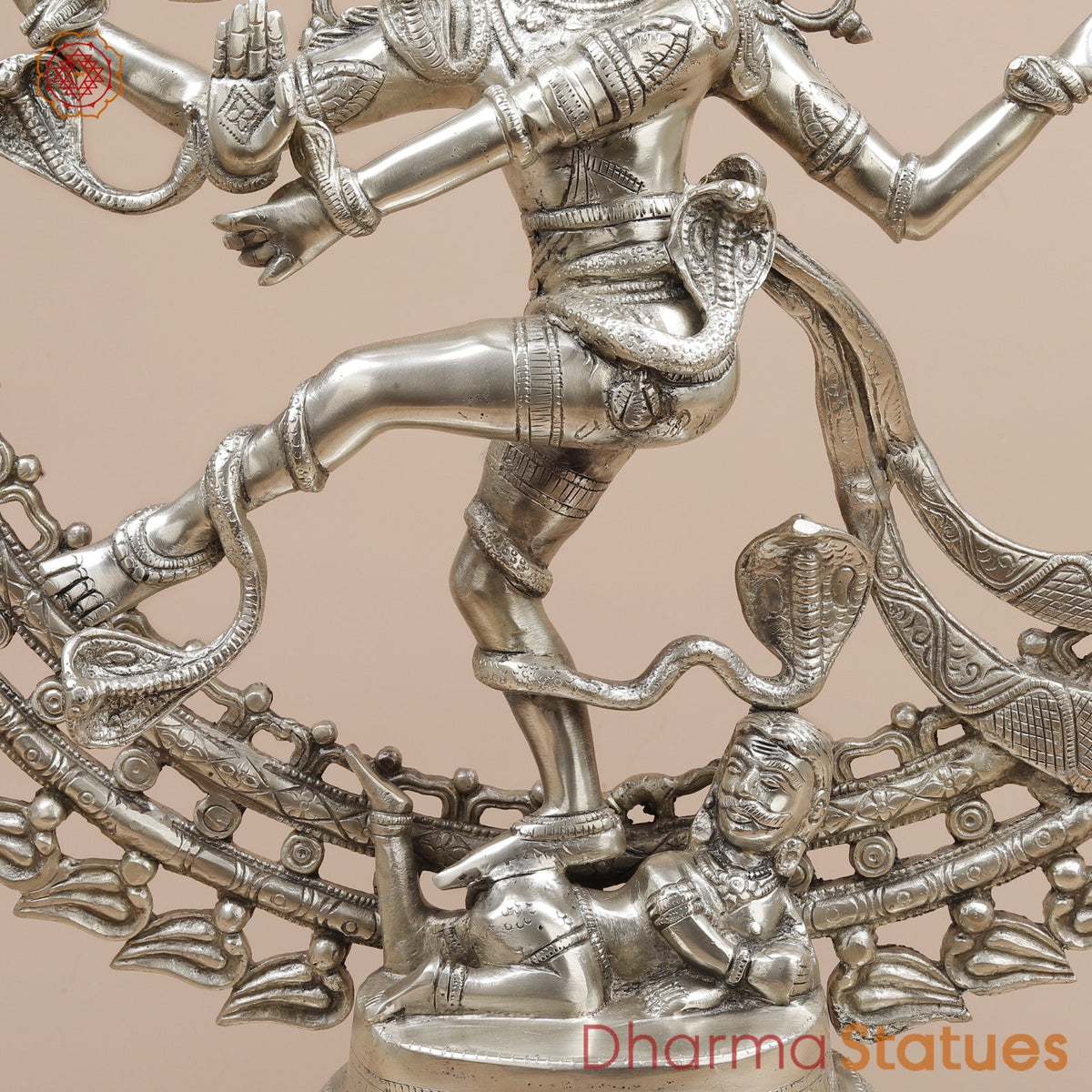 Brass Natraj fine, Silver Finish  28”