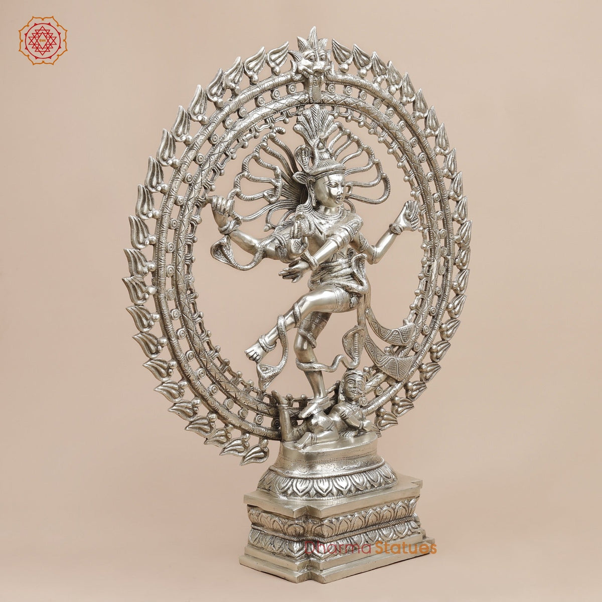 Brass Natraj fine, Silver Finish  28”