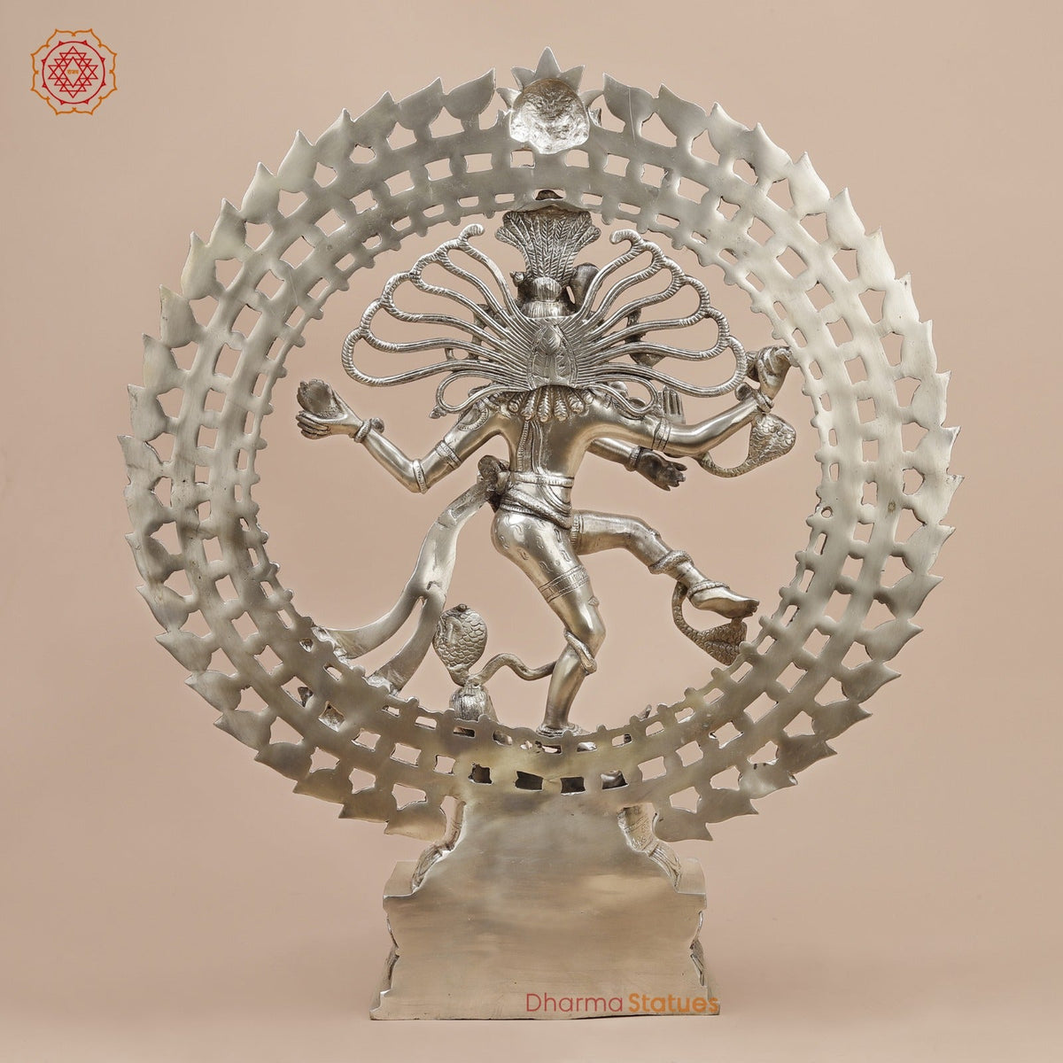 Brass Natraj fine, Silver Finish  28”