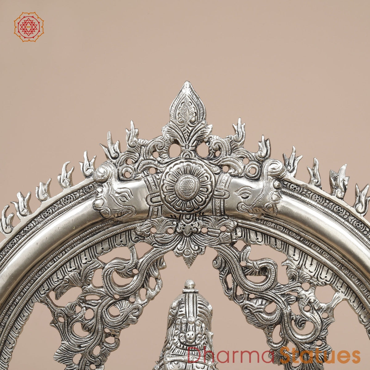 Brass Temple Natraj fine, Silver Finish  26”