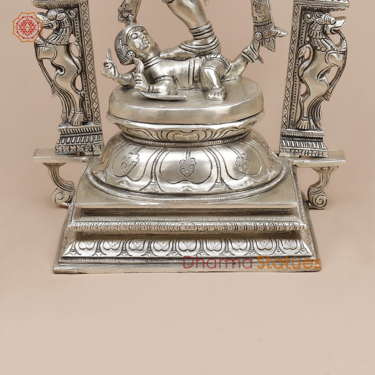 Brass Temple Natraj fine, Silver Finish  26”