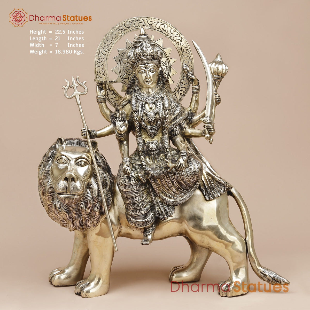 Brass Durga Fine, Smooth finish 23”