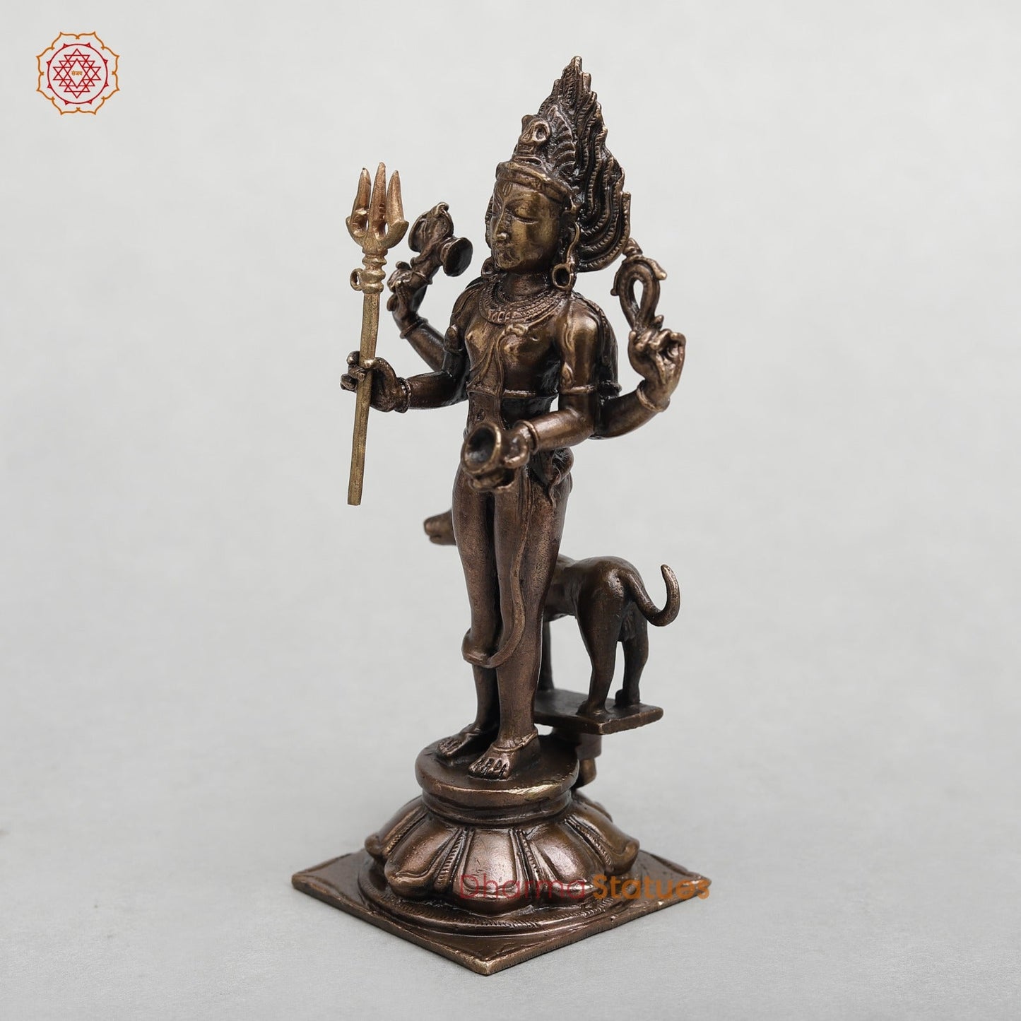 Copper Bhairo Standing Fine 5.5”