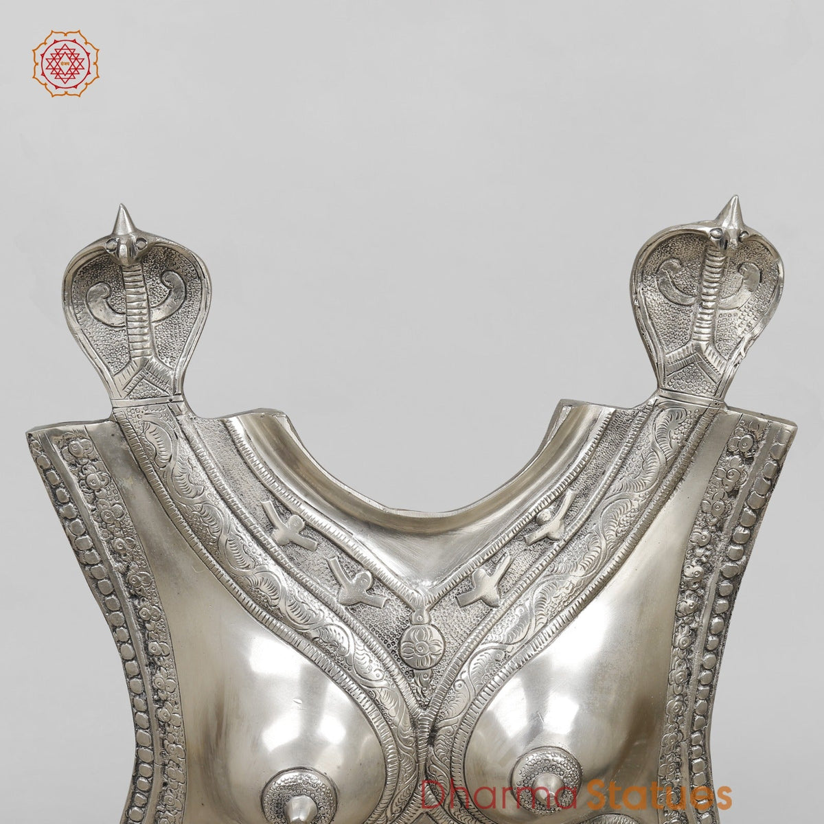 Brass Shiva Head and Lady bust fine With Wooden Base For home Decor, Silver finish 55”
