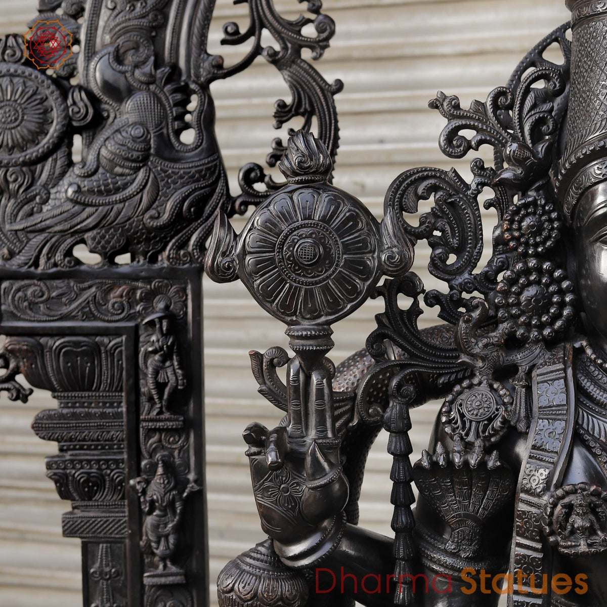 Bronze Tiruapti Balaji Fine with Dhanlakshmi and Arch, Natural Bronze Finish 70”
