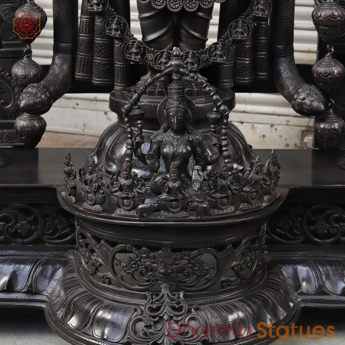 Bronze Tiruapti Balaji Fine with Dhanlakshmi and Arch, Natural Bronze Finish 70”