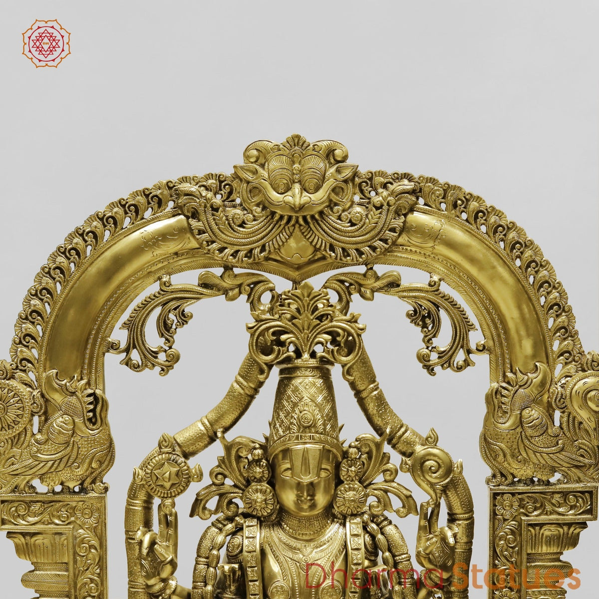 Bronze Tirupati Balaji with Lakshmi, Padmavati, Hanuman, Garuda and Dasavtar (Complete set) 53”